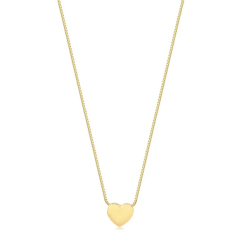 Cadena Con Dije Corazon Enchapado