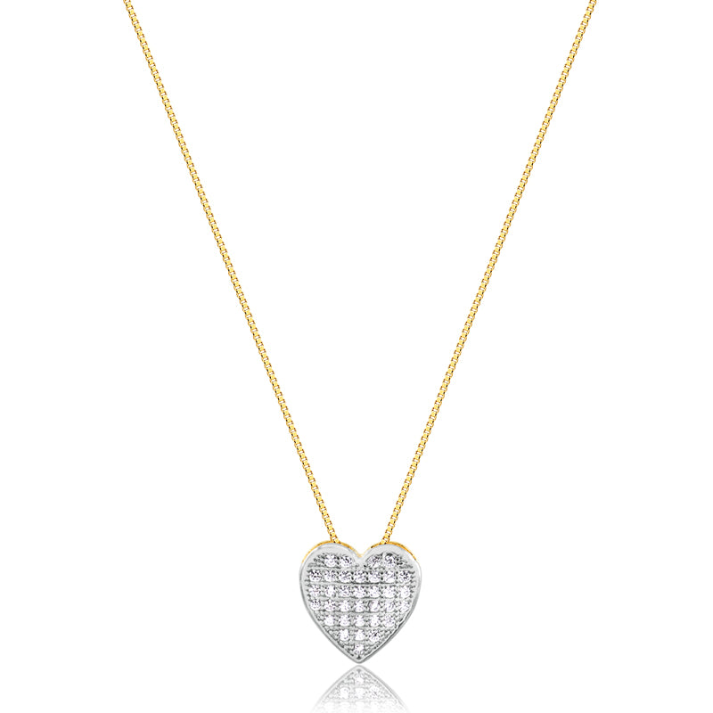 Cadena Con Dije Corazon Enchapado
