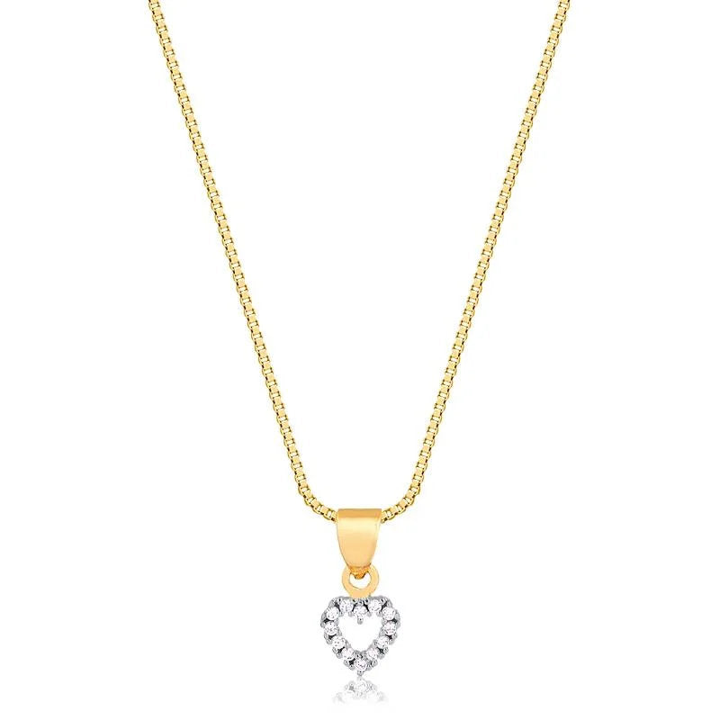 Cadena Con Dije Corazon Enchapado