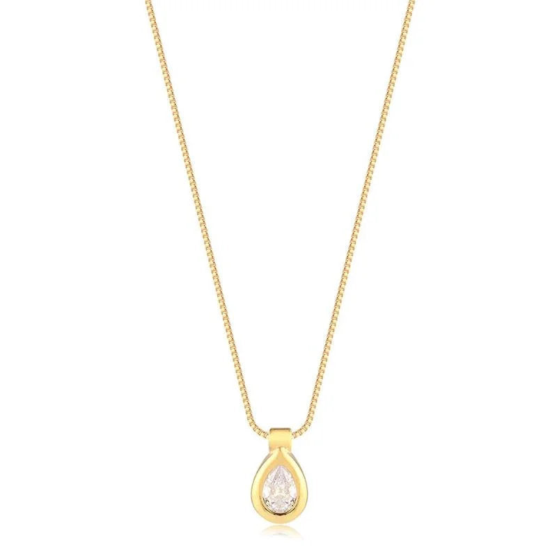 Cadena Con Dije Gota Enchapado