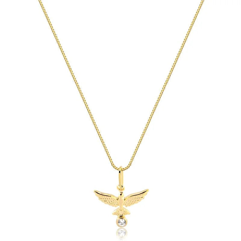 Cadena Con Dije Espiritu Santo Enchapado