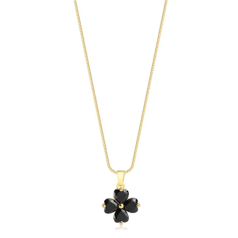 Cadena Con Dije Flor Enchapado