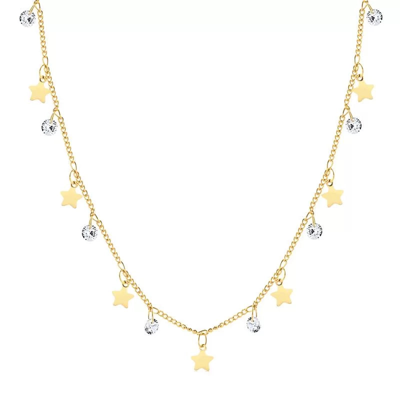 Cadena estrellas con piedras