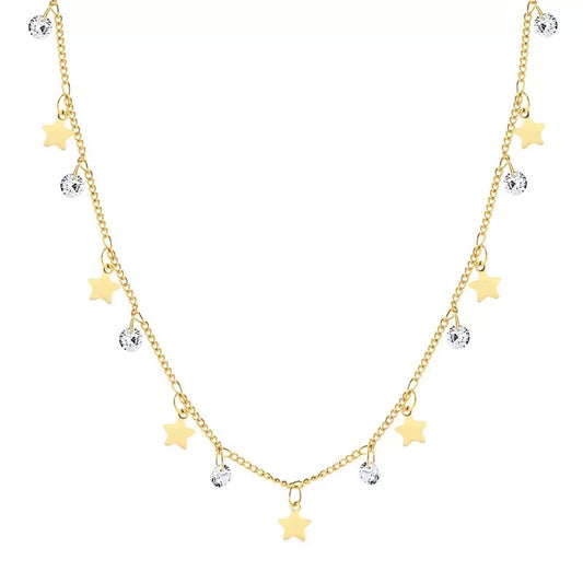 Cadena estrellas con piedras