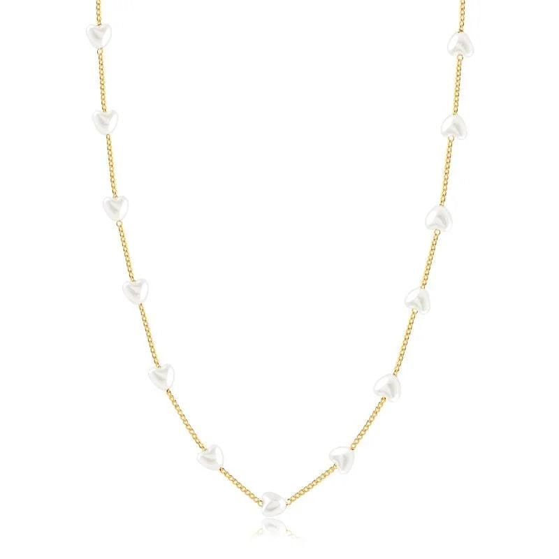 Chokers Corazones Enchapado