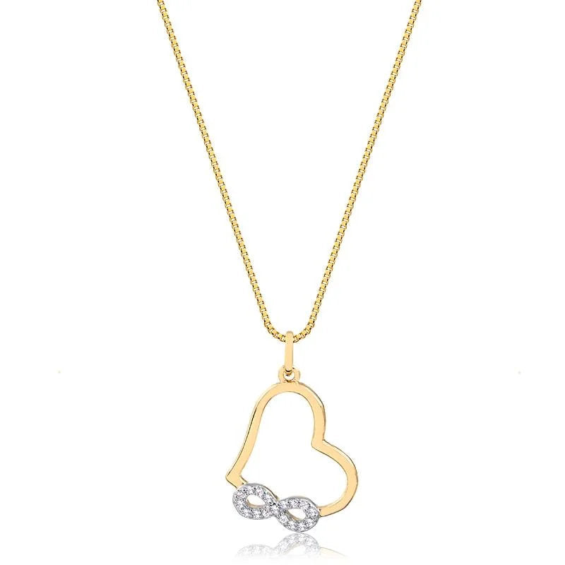 Cadena Con Dije Corazon Enchapado
