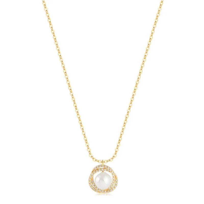 Cadena Con Dije Perla Enchapado