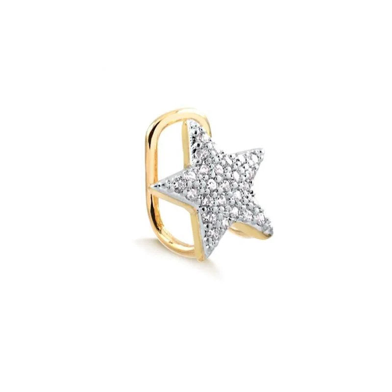 Aro Cartilago Estrella Enchapado