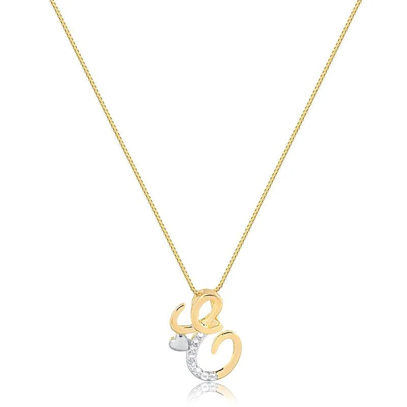 Cadena Con Dije Inicial E Enchapado