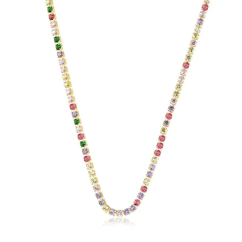 Chokers Piedra Enchapado