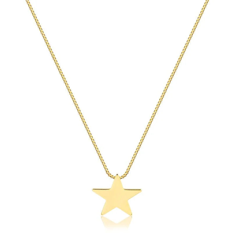 Cadena Con Dije Estrella Enchapado