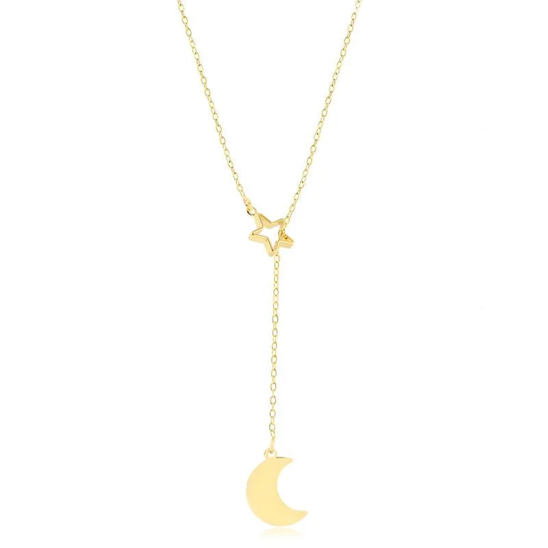 Corbatita Luna-Estrella Enchapado