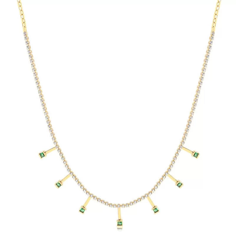 Chokers Piedra Enchapado