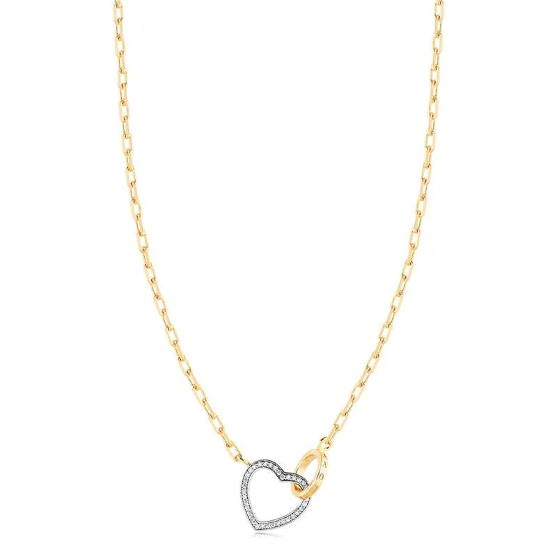 Cadena Con Dije Corazon Enchapado