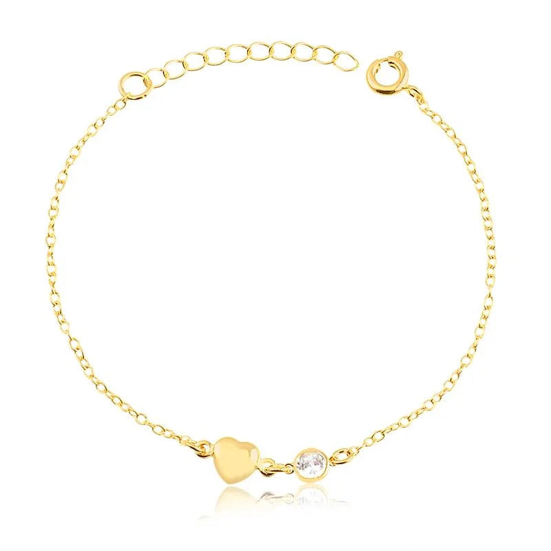 Pulsera Corazon Enchapado
