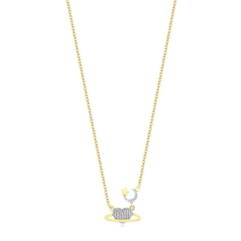 Cadena Con Dije Corazon Enchapado
