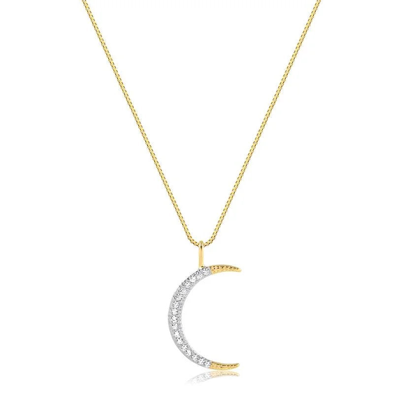 Cadena Con Dije Luna Enchapado