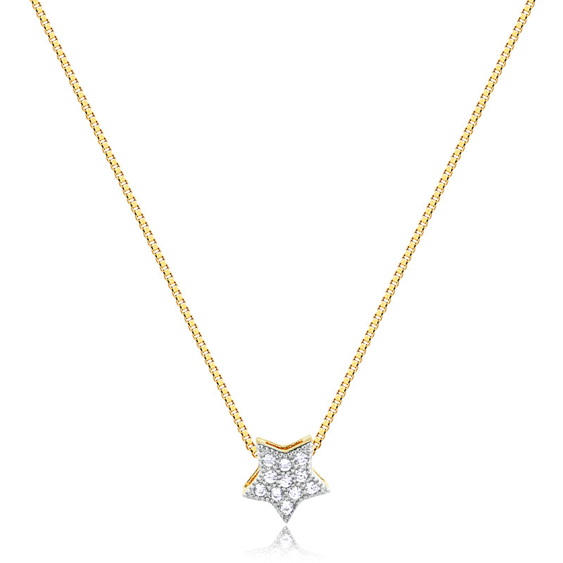 Cadena Con Dije Estrella Enchapado