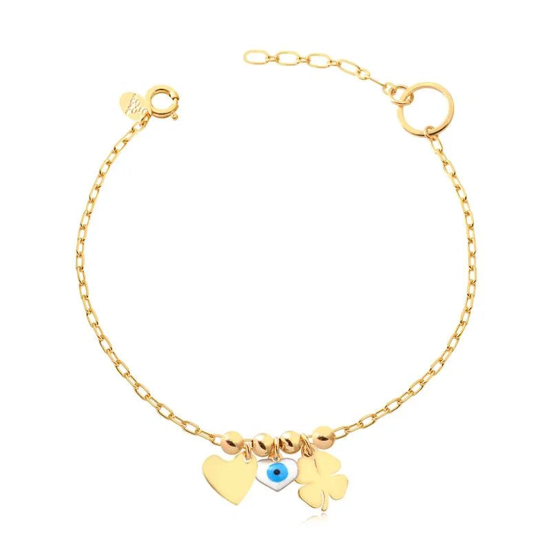 Pulsera Con Dije Enchapado