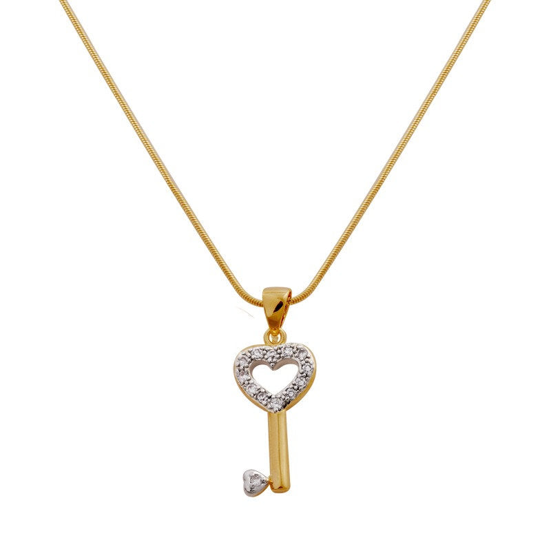 Cadena Con Dije Llave Enchapado