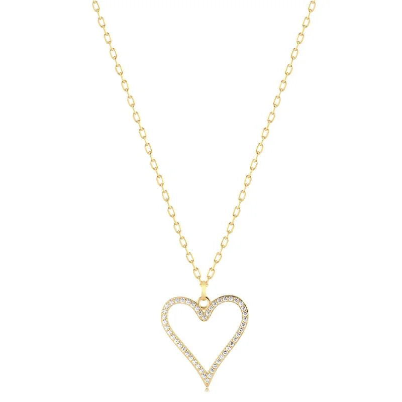 Cadena Con Dije Corazon Enchapado