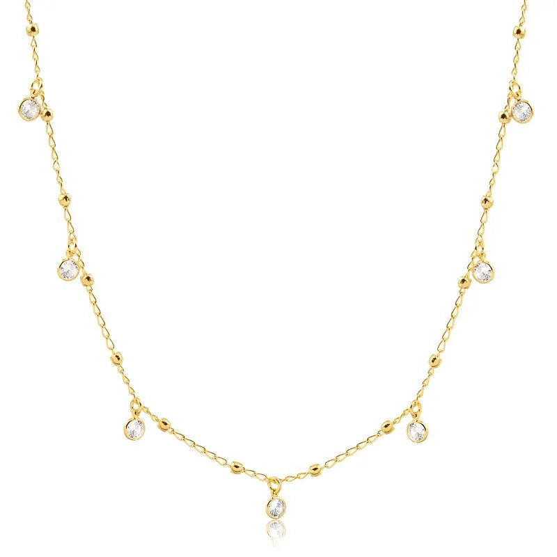 Chokers Piedra Enchapado