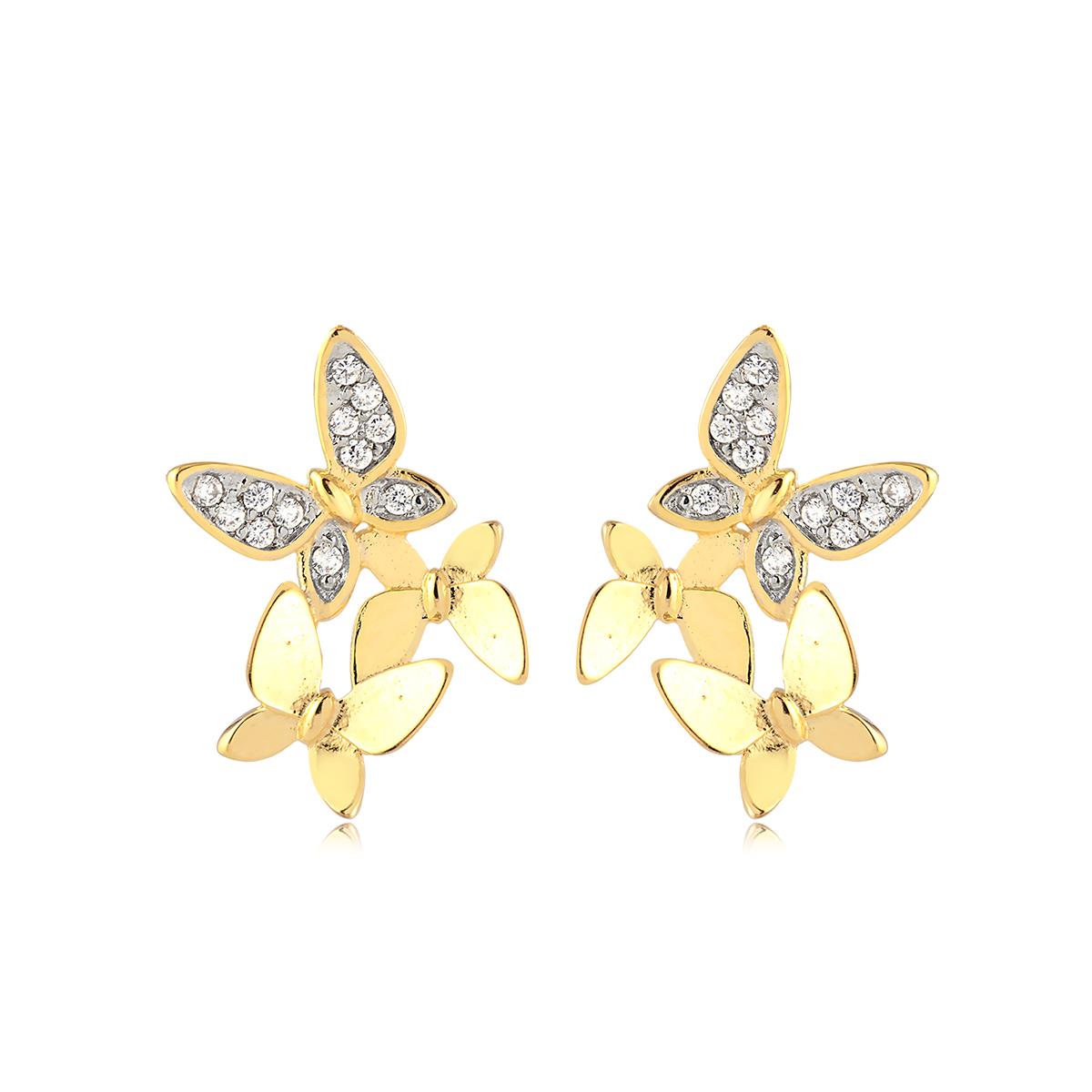 Aro Trepador Mariposas Enchapado