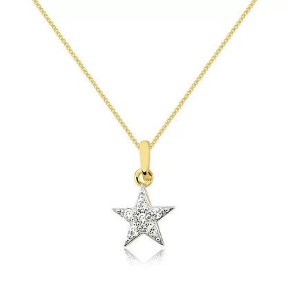 Cadena estrellas micro pave