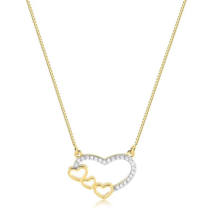 Cadena Con Dije Corazon Enchapado