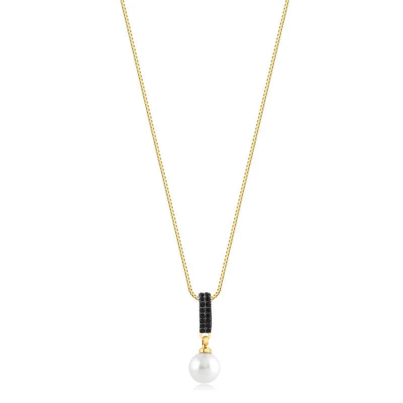 Cadena Con Dije Perla Enchapado
