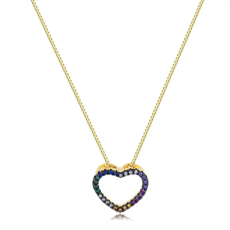 Cadena Con Dije Corazon Enchapado