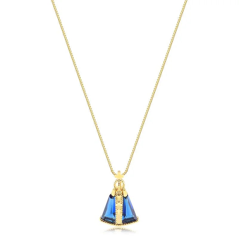 Cadena Con Dije Virgen Enchapado