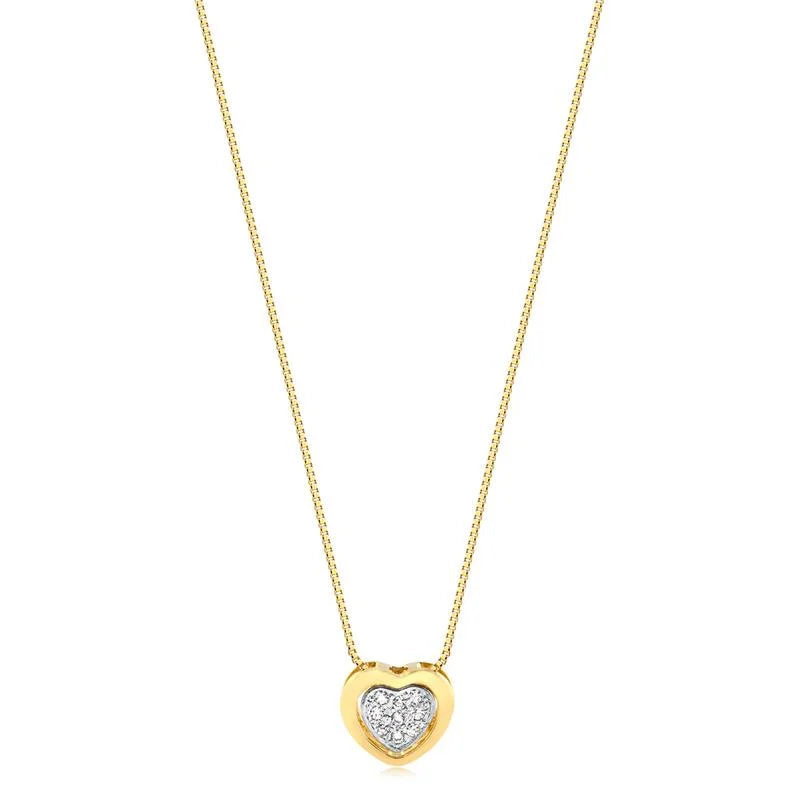 Cadena Con Dije Corazon Enchapado