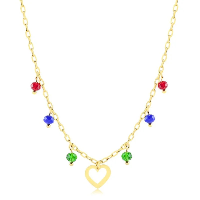 Chokers Corazones Enchapado