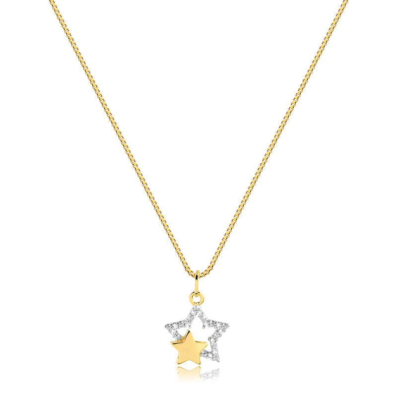 Cadena Con Dije Estrella Enchapado