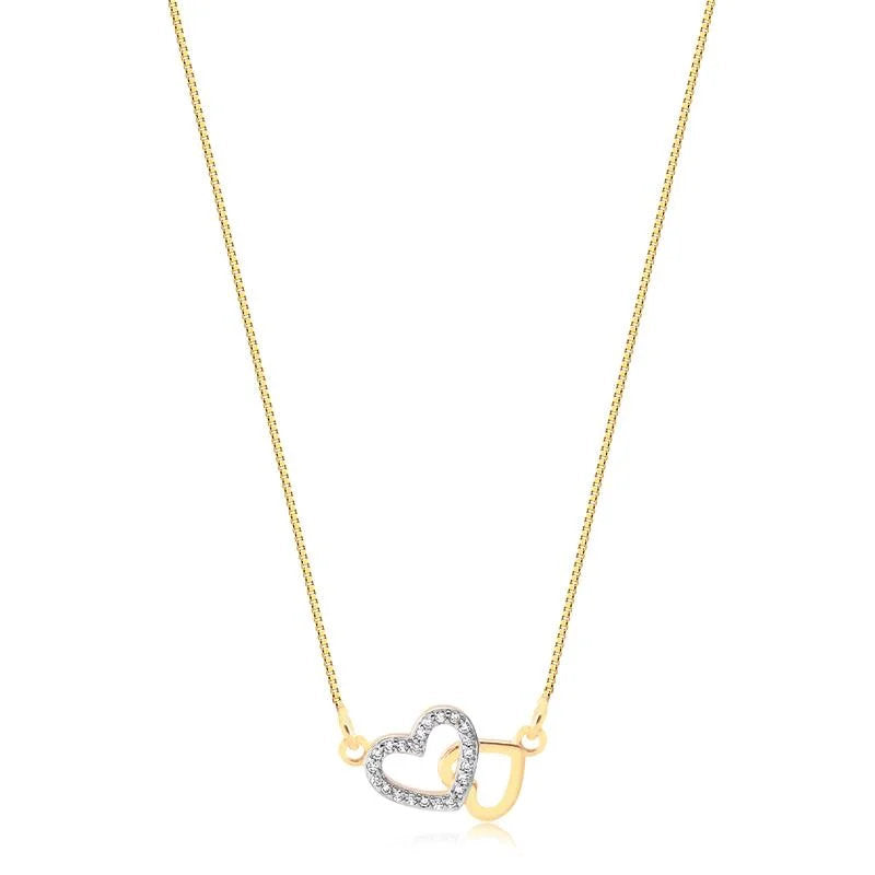 Cadena Con Dije Corazon Enchapado
