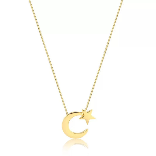 Cadena luna y estrellas