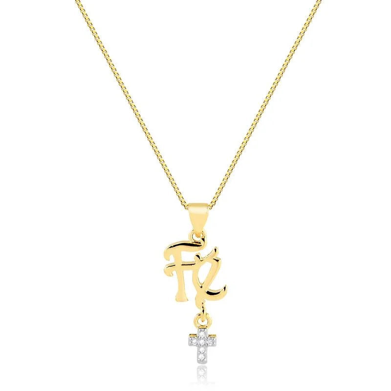 Cadena Con Dije Fe Enchapado
