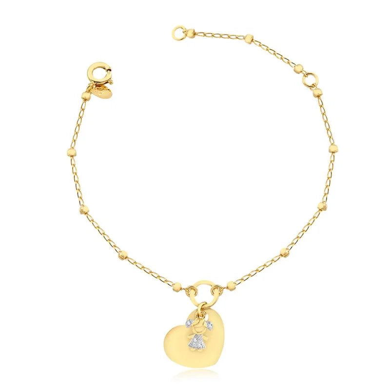 Pulsera Con Dije Enchapado