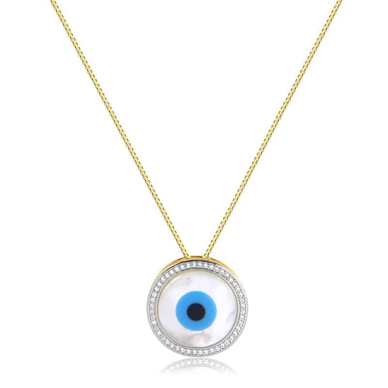 Cadena Con Dije Ojo Enchapado