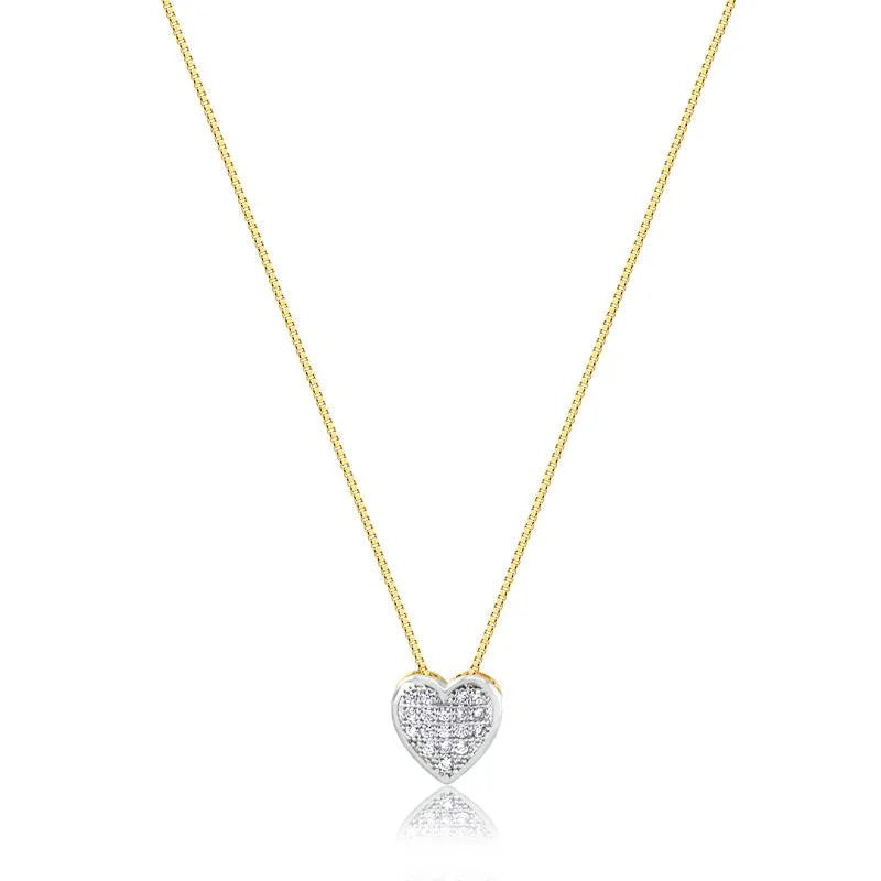 Cadena Con Dije Corazon Enchapado