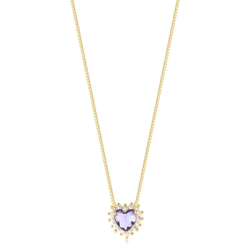 Cadena Con Dije Corazon Enchapado