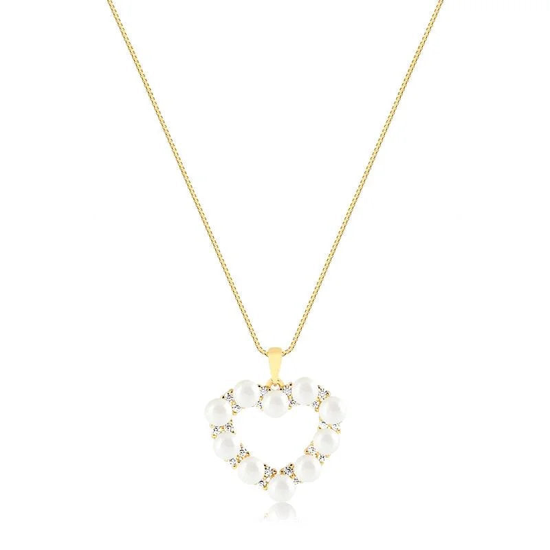 Cadena Con Dije Perla Enchapado